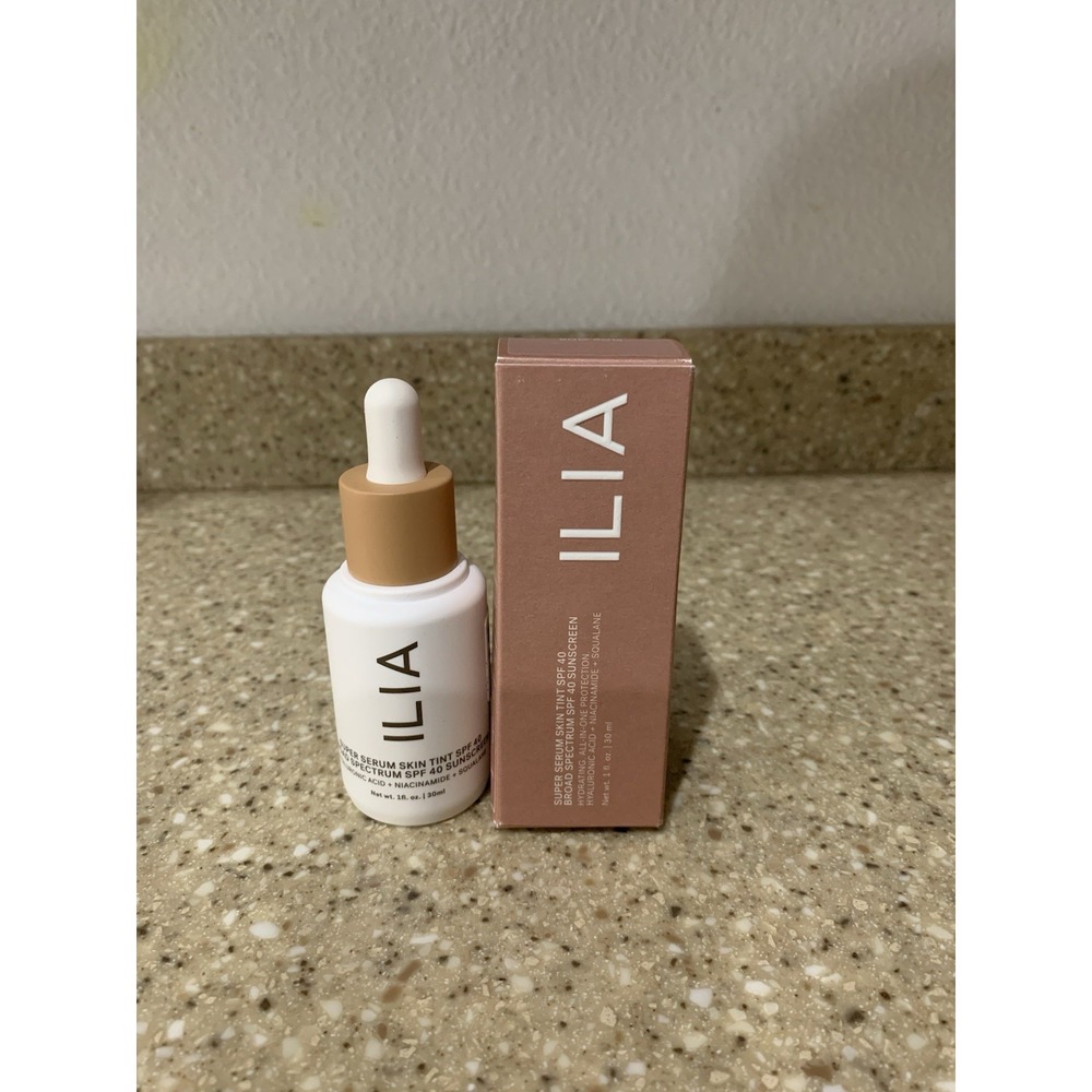 ILIA Super Serum Skin Tint SPF 40 Bom Bom ST5, 1 fl oz 30 ml New Exp 11/28